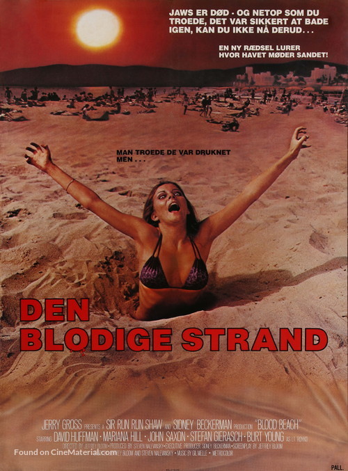 Blood Beach - Danish Movie Poster