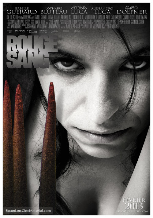 Rouge Sang - Canadian Movie Poster