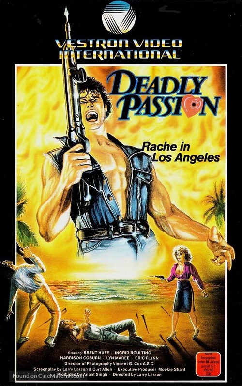 Deadly Passion - German VHS movie cover