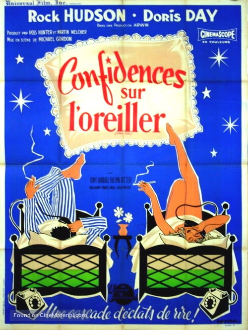 Pillow Talk - French Movie Poster