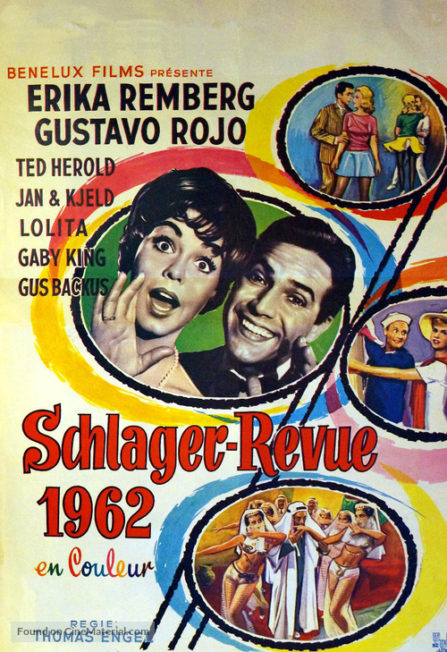 Schlagerrevue 1962 - Belgian Movie Poster