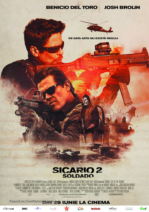 Sicario: Day of the Soldado - Romanian Movie Poster