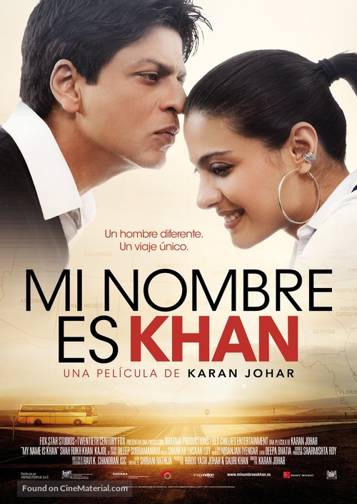 My Name Is Khan - Spanish Movie Poster