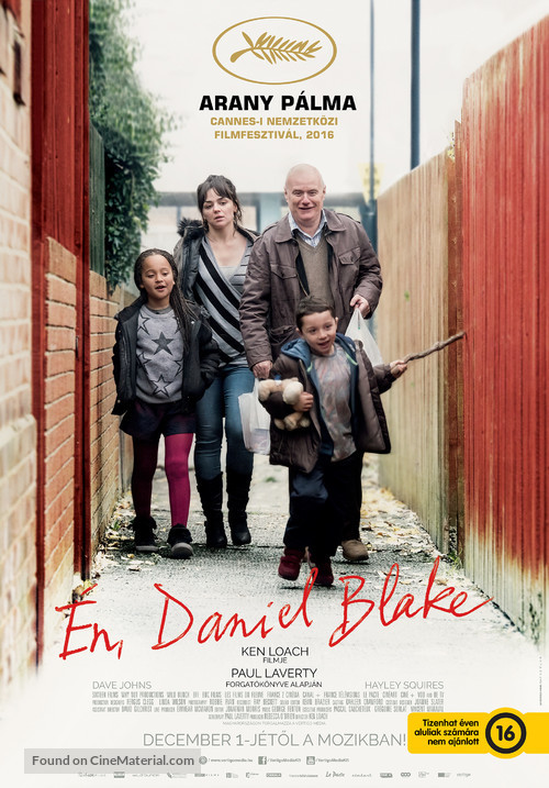 I, Daniel Blake - Hungarian Movie Poster