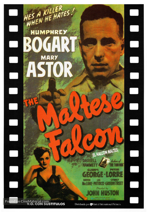 The Maltese Falcon - Spanish Movie Poster
