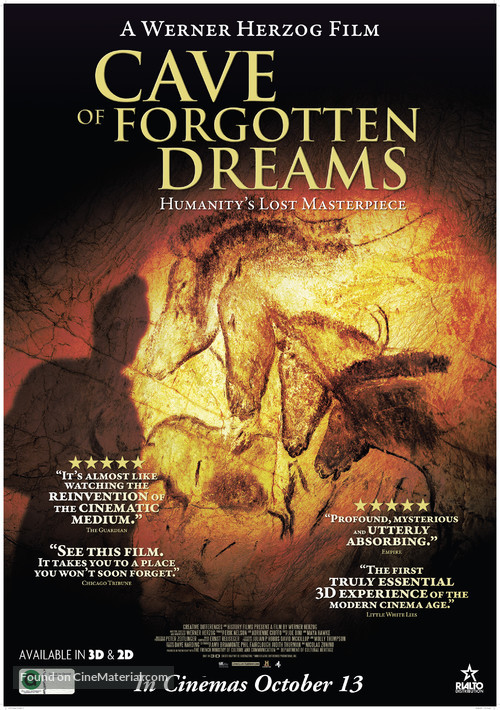 Cave of Forgotten Dreams - New Zealand Movie Poster