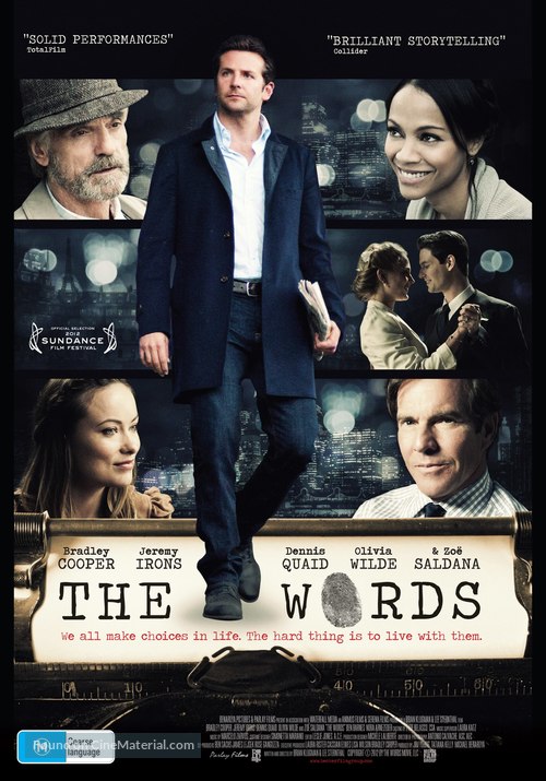 The Words - Australian Movie Poster