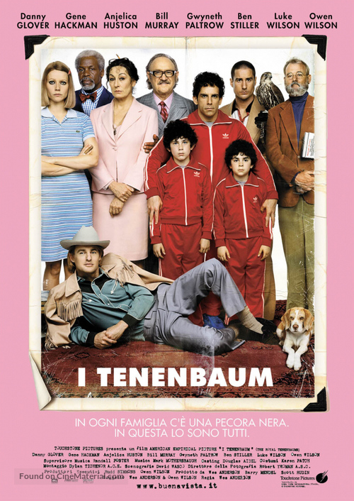 The Royal Tenenbaums - Italian Movie Poster