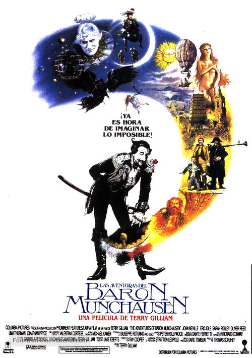 The Adventures of Baron Munchausen - Spanish Movie Poster