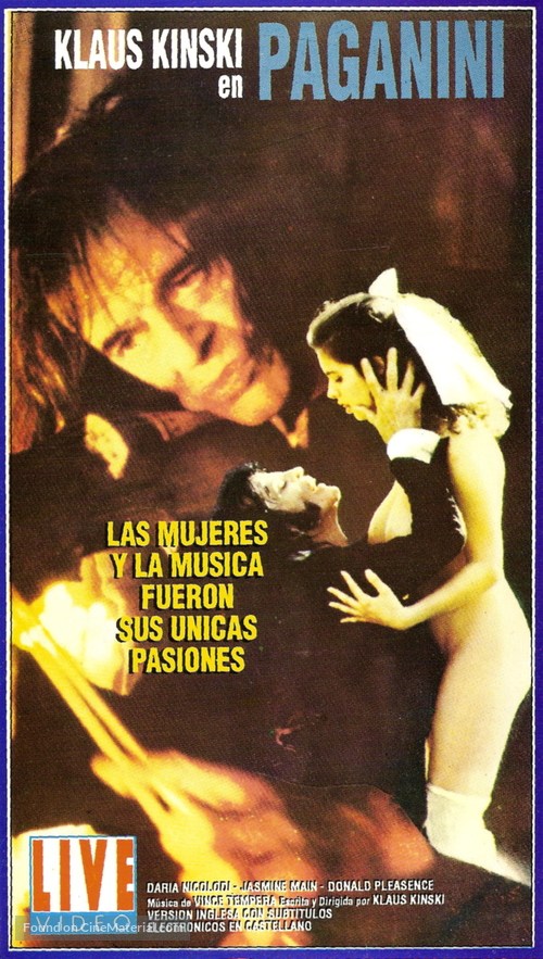 Kinski Paganini - Argentinian Movie Cover