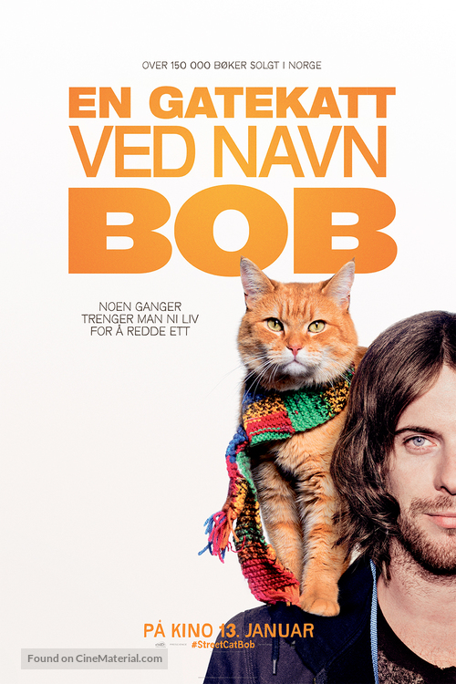 A Street Cat Named Bob - Norwegian Movie Poster