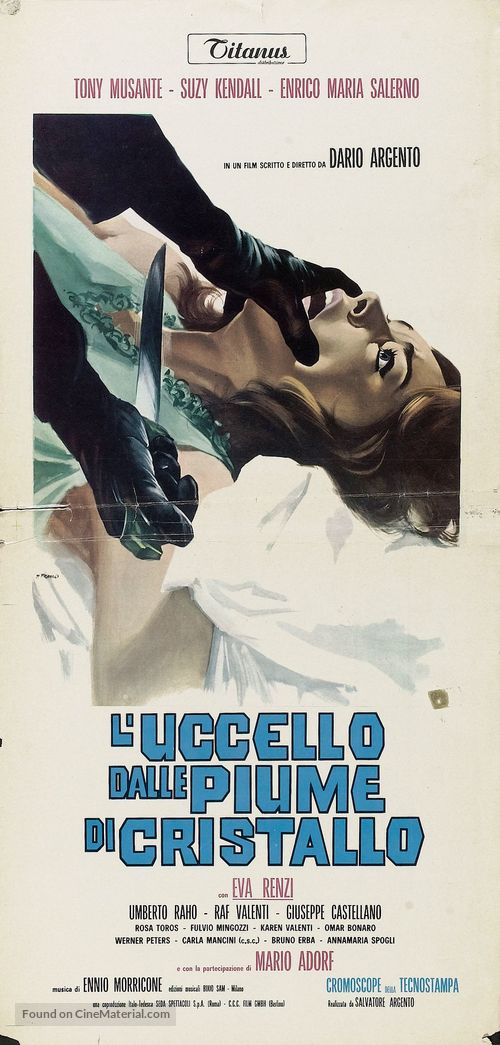 L&#039;uccello dalle piume di cristallo - Italian Movie Poster