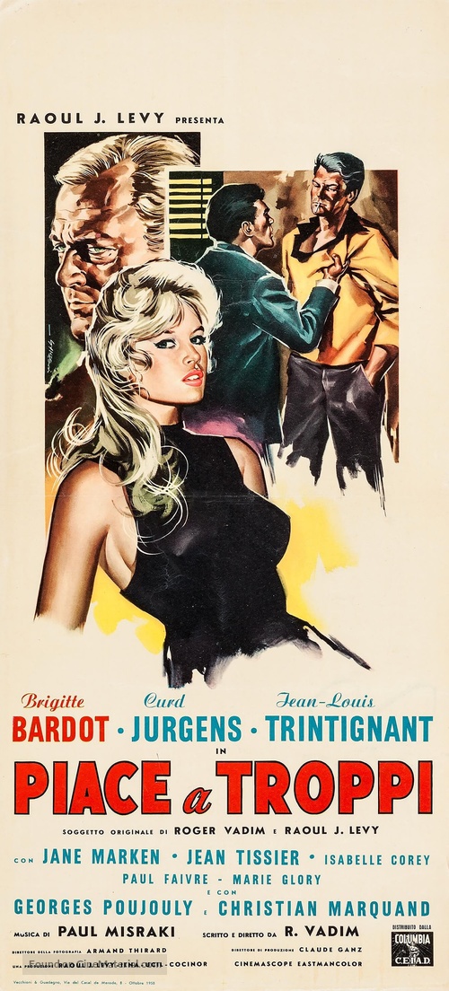 Et Dieu... cr&eacute;a la femme - Italian Movie Poster