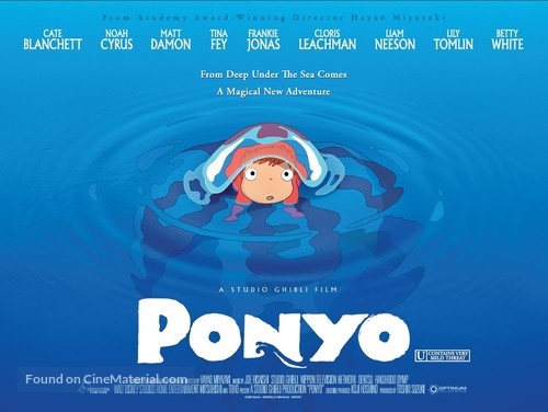 Gake no ue no Ponyo - British Movie Poster