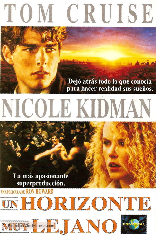 Far and Away - Spanish VHS movie cover