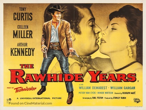 The Rawhide Years - British Movie Poster