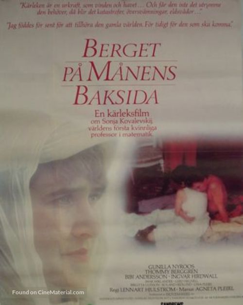 Berget p&aring; m&aring;nens baksida - Swedish Movie Poster