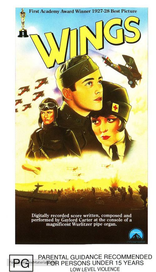 Wings - Australian VHS movie cover