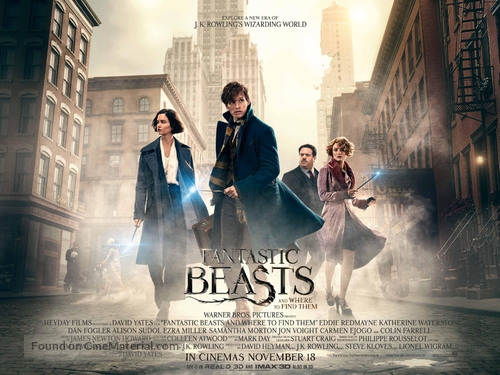 Fantastic Beasts and Where to Find Them - British Movie Poster