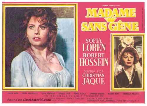 Madame Sans-G&ecirc;ne - Spanish Movie Poster