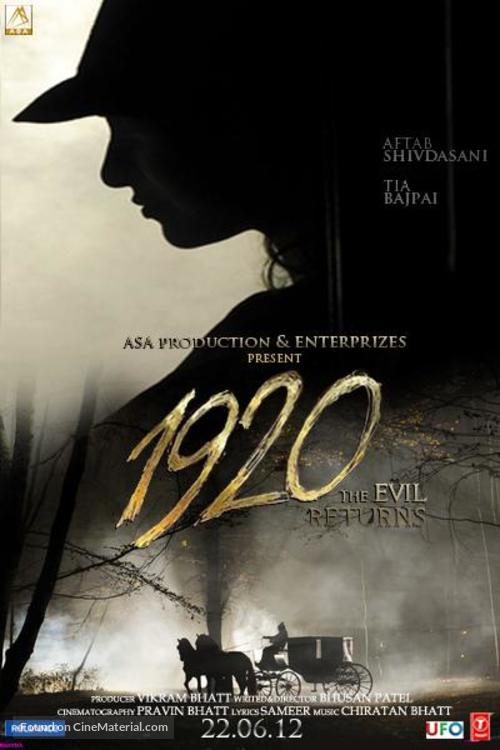 1920: Evil Returns - Indian Movie Poster