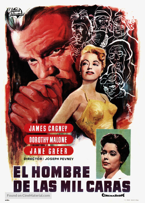 Man of a Thousand Faces - Spanish Movie Poster