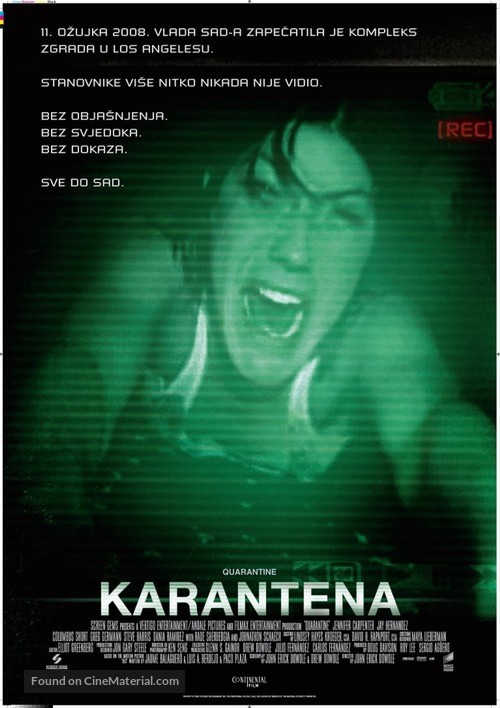 Quarantine - Croatian Movie Poster