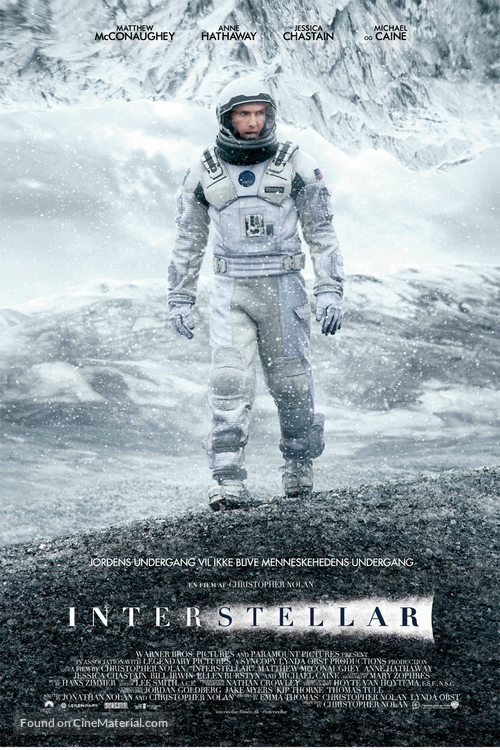 Interstellar - Danish Movie Poster