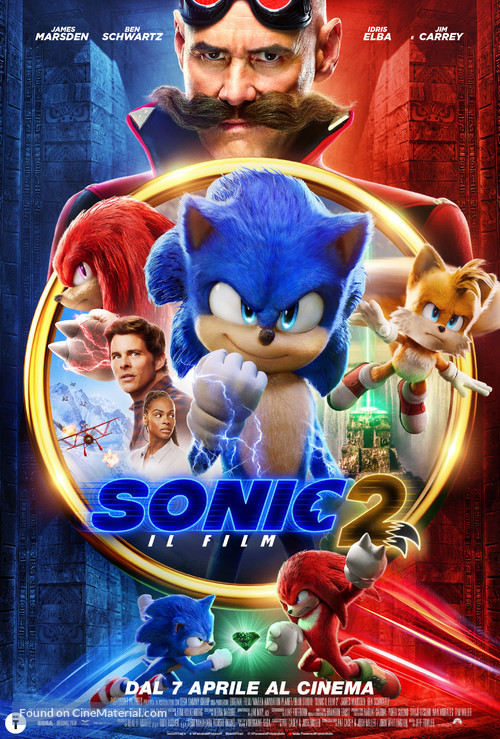 Sonic the Hedgehog 2 - Italian Movie Poster