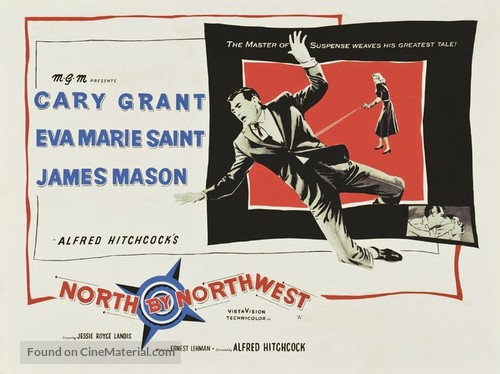 North by Northwest - British Movie Poster