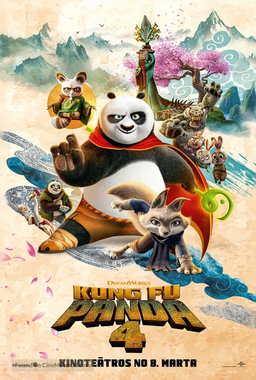 Kung Fu Panda 4 - Latvian Movie Poster