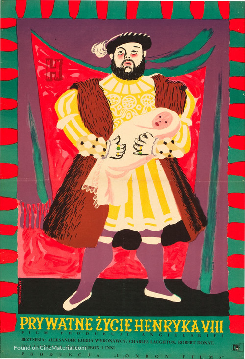 The Private Life of Henry VIII. - Polish Theatrical movie poster