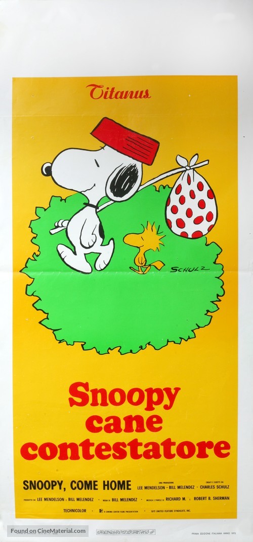 Snoopy Come Home - Italian Movie Poster