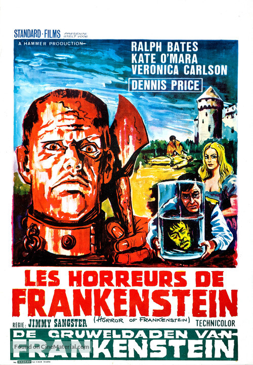 The Horror of Frankenstein - Belgian Movie Poster