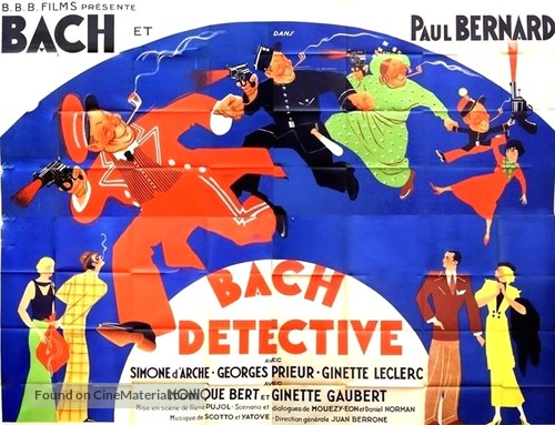 Bach d&eacute;tective - French Movie Poster