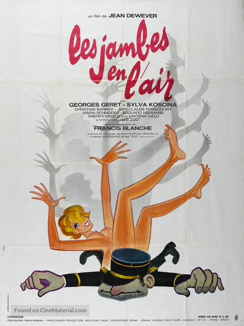 Les jambes en l&#039;air - French Movie Poster