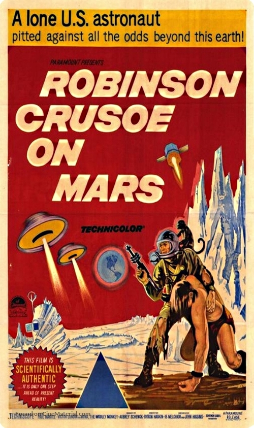 Robinson Crusoe on Mars - Australian Movie Poster