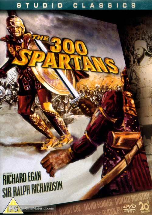 The 300 Spartans - British DVD movie cover