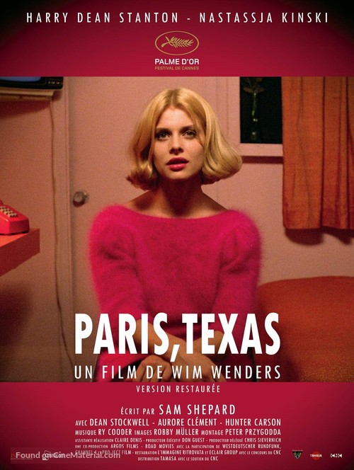 Paris, Texas - French Re-release movie poster