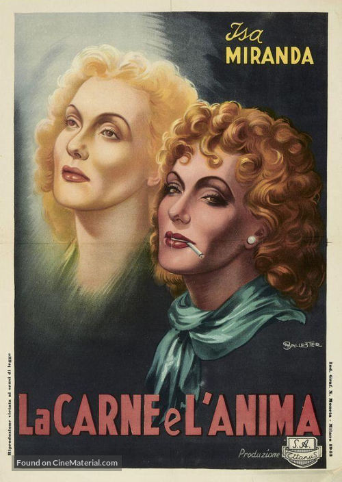 La carne e l&#039;anima - Italian Movie Poster