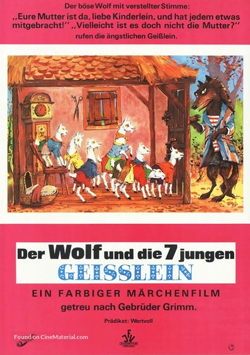 Der Wolf und die sieben jungen Gei&szlig;lein - German Movie Poster