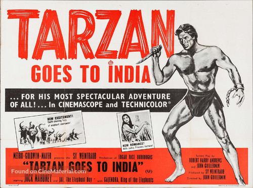 Tarzan Goes to India - British Movie Poster