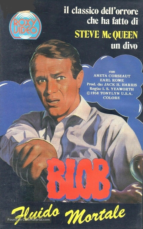 The Blob - Italian VHS movie cover