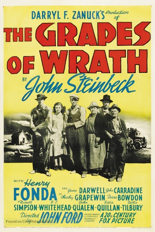 The Grapes of Wrath - Theatrical movie poster