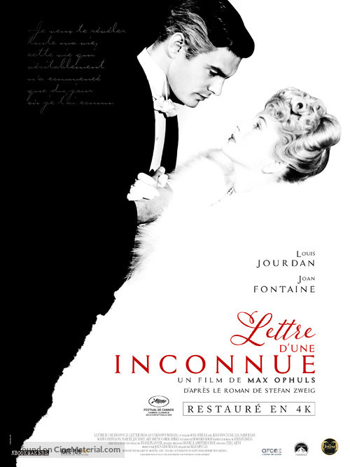 Letter from an Unknown Woman - French Re-release movie poster