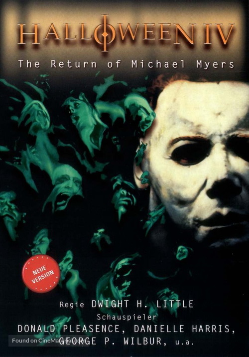 Halloween 4: The Return of Michael Myers - German Movie Cover