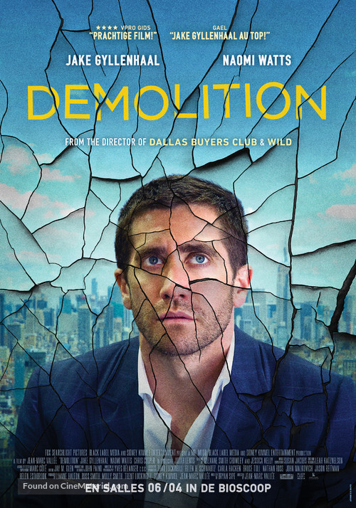 Demolition - Belgian Movie Poster