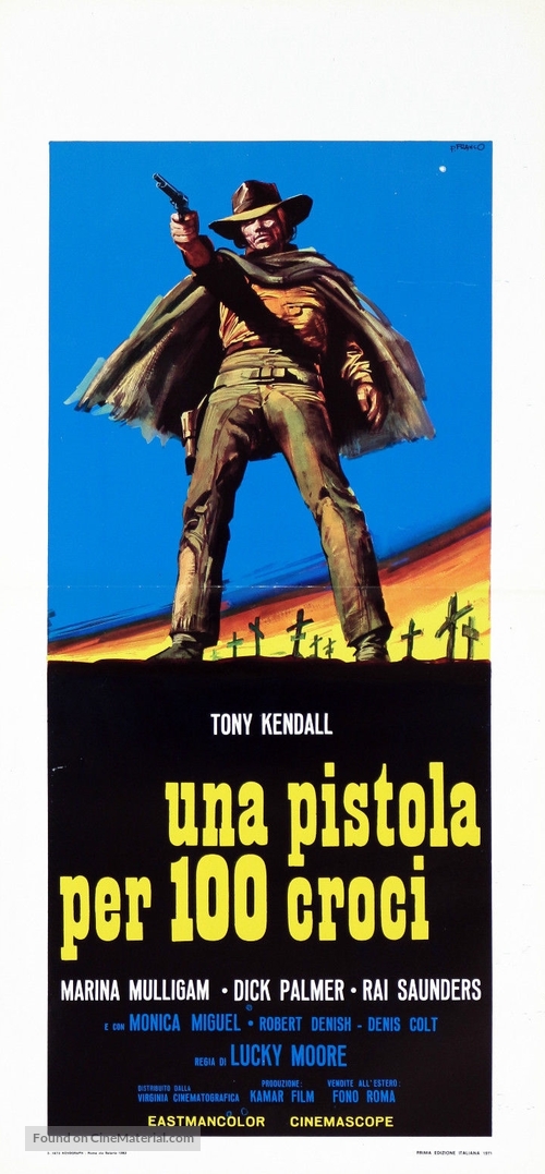 Una pistola per cento croci! - Italian Movie Poster