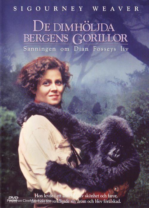 Gorillas in the Mist: The Story of Dian Fossey - Swedish DVD movie cover