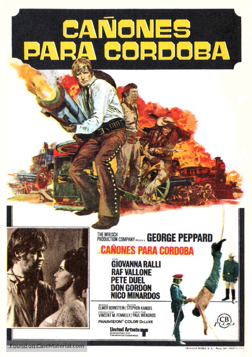 Cannon for Cordoba - Spanish Movie Poster